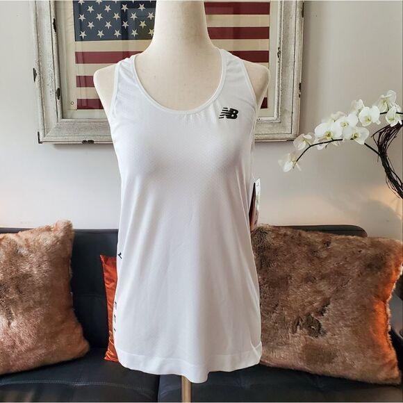 NEW BALANCE For Flywheel White Tank - Picture 1 of 15